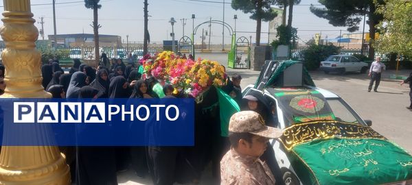 برگزاری مراسم تشییع نمادین پیکر امام رضا(ع)در امامزاده سید محمد(ع) کاشمر