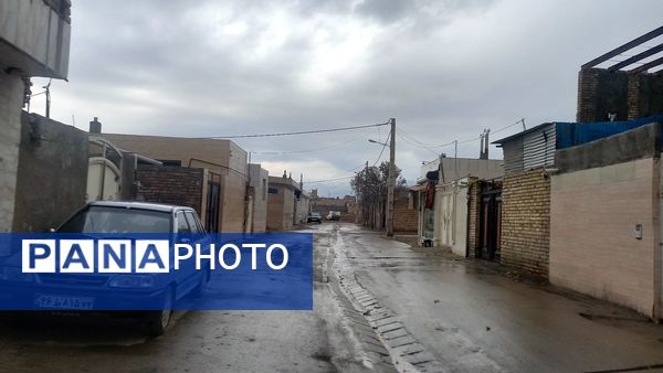 بارش  باران پاییزی در نیشابور