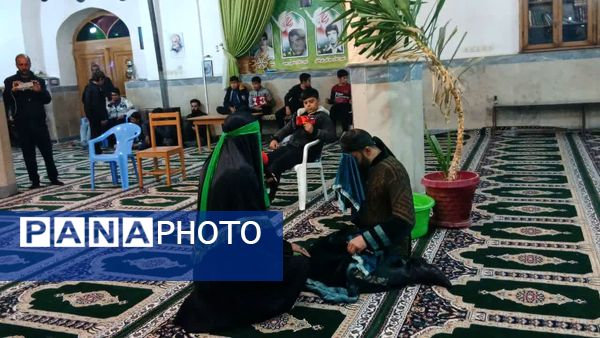 مراسم تعزیه خوانی شهادت حضرت عباس(ع) توسط ذاکرین دهستان شوراب صغیر