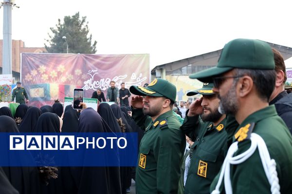 برگزاری مراسم باشکوه استقبال از شهدای گمنام در کرج 