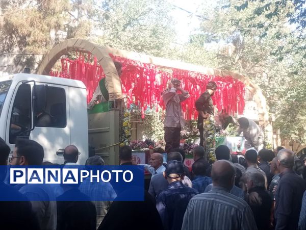 تشییع باشکوه پیکر شهدای مبارزه با اسرائیل در کاشان