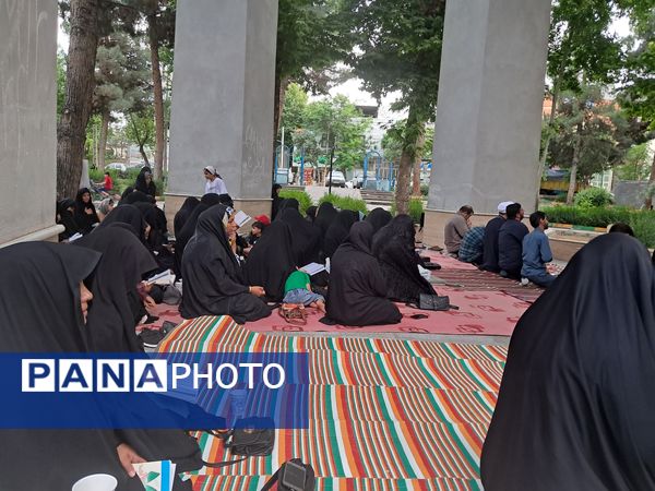 مراسم شهادت امام محمد باقر (ع) درکنار شهدای گمنام پارک وحدت آشخانه