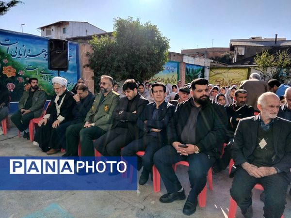 دبیرستان نجم میزبان پیکر یک شهید گمنام شد