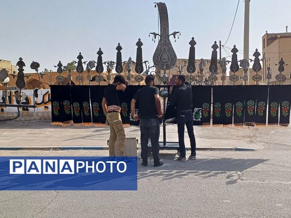 قافله عزاداری تاسوعای حسینی در شهر حبیب آباد