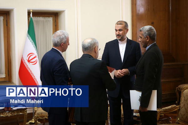 دیدار وزیر صنایع آفریقای مرکزی با وزیر امور خارجه