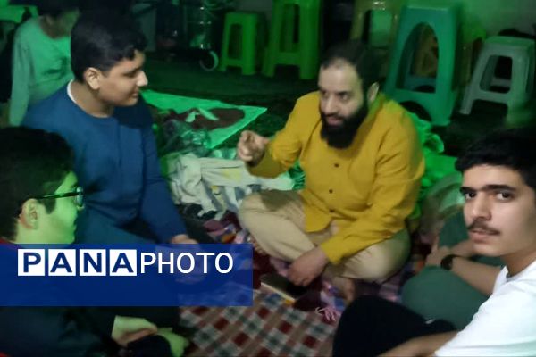 اولین روز حضور پسران ناحیه دو شهرری در مراسم معنوی اعتکاف 