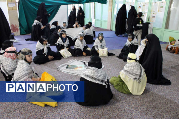 جلوه‌هایی از حلقه‌های صالحین نوجوانان بسیجی در شهر جعفریه