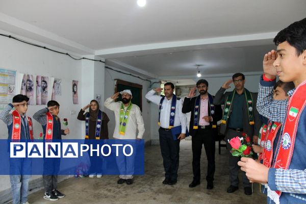 بازدید ارزیاب کشوری سازمان دانش‌آموزی از مدارس تمام تشکیلاتی سملقان