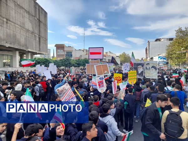 مراسم راهپیمایی ۱۳ آبان‌ ماه سال ۱۴۰۳ در شهرستان قائمشهر