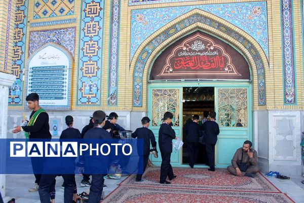 عزاداری دانشآموزان قم در آستان مقدس امامزاده سیدعلی(ع)