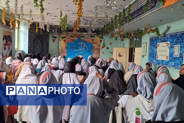 عزاداری حضرت فاطمه الزهرا(س) در مدارس جانبازان کربلا و ایران تایر اسلامشهر