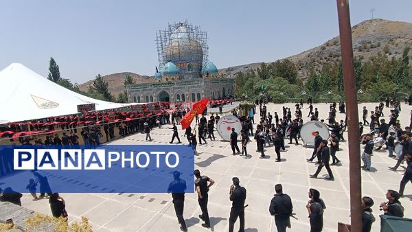 مراسم تاسوعای حسینی در آستانه سید سلطان فقیه‌الدین