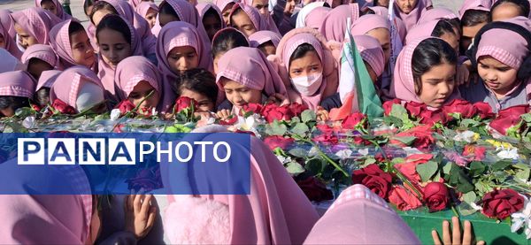 تشییع باشکوه شهید گمنام درسطح مدارس مه ولات