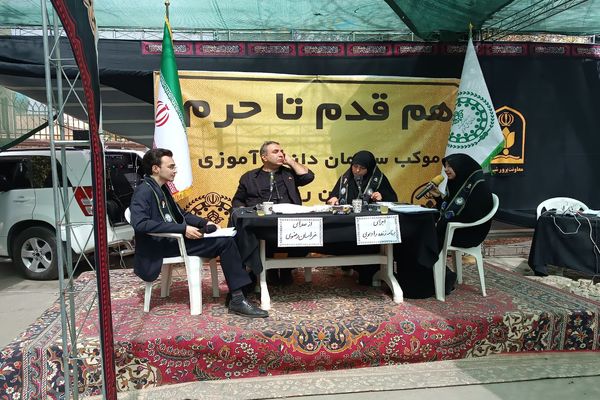 موکب «هم‌قدم تا حرم»؛ میعادگاه خادمان دانش‌آموز