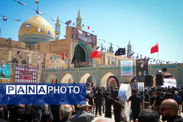 عزاداری رحلت پیامبر(ص) و شهادت امام حسن(ع) در صحن آستان مقدس سلطانعلی(ع) مشهداردهال کاشان