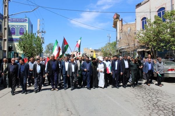 حضور پرشور مردم جوادآباد در راهپیمایی روز قدس 