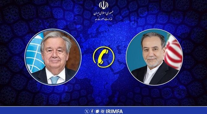 رایزنی عراقچی و گوترش درباره موضوع هسته‌ای و توافق ایران و آژانس