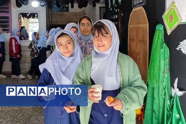 طنین نوای عشق و عزا؛ مراسم عزاداری دهه دوم فاطمیه در مدارس بهارستان‌دو