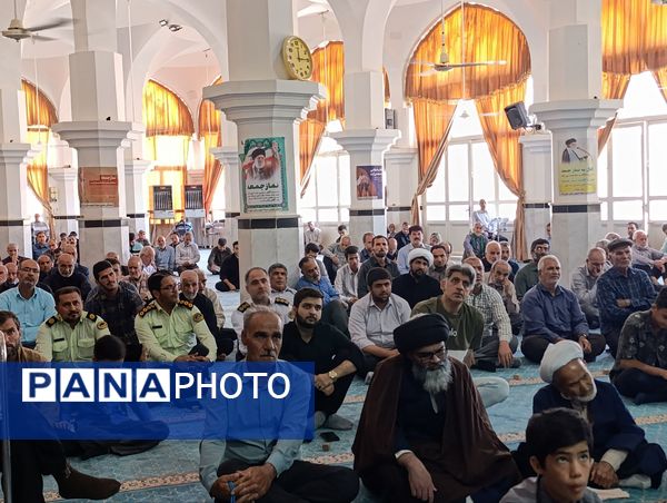 نماز عبادی سیاسی جمعه به امامت امام جمعه موقت شهرستان خلیل آباد
