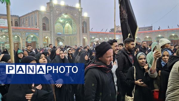 مراسم عزاداری شام شهادت امام هادی(ع) در حرم بانوی کرامت 