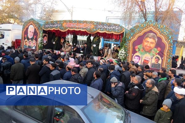 استقبال از شهدای گمنام در شهرستان بجنورد 