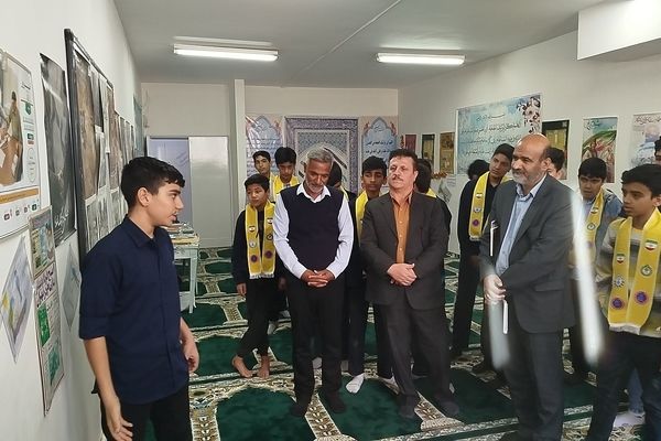 بازدید مسئول اتحادیه‌انجمن اسلامی مدارس شهرستان کاشمر از دبیرستان پسرانه سما 