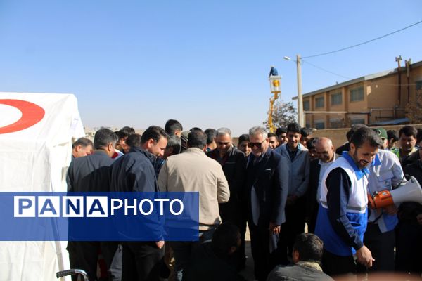 بیست‌وهفتمین مانور سراسری زلزله در مدارس شهرستان بن