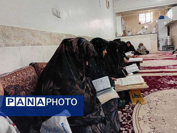 جلسات قرائت قرآن در ایام محرم در خلیل آباد
