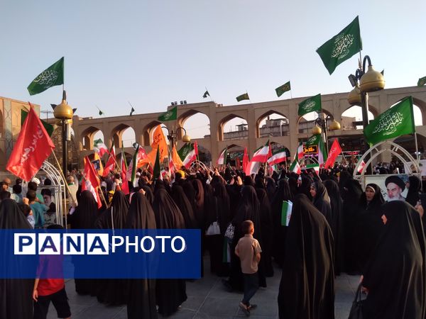 تجمع سراسری در حمایت از نیروهای مسلح و عملیات بشارت فتح در امیرچخماق