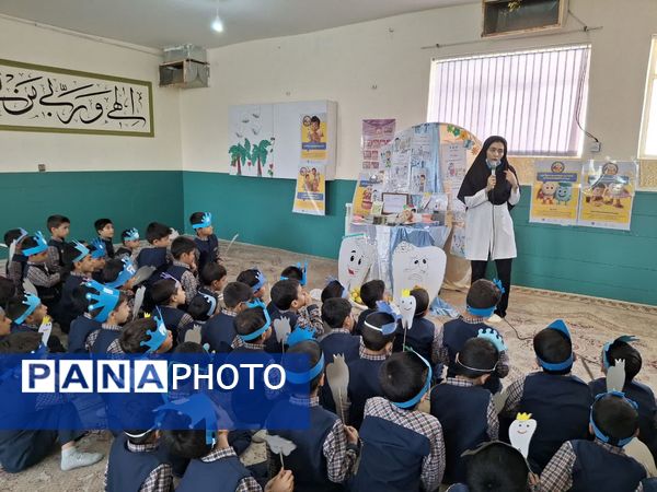 جشن آموزشی «دندان شش» در دبستان حضرت قاسم‌ابن‌الحسن(ع)