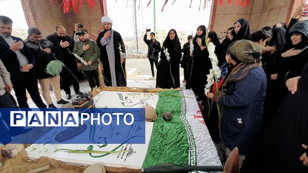 تجدید میثاق مردم صفادشت با شهدای گمنام