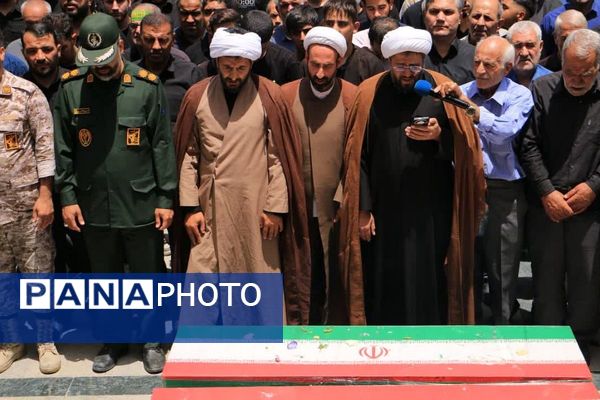 برگزاری مراسم تشییع پیکر مطهر  شهیدان مدافع وطن ، مصطفی بیات و غلامرضا سوری در آستان مقدس بی‌بی سکینه(س) صفادشت 