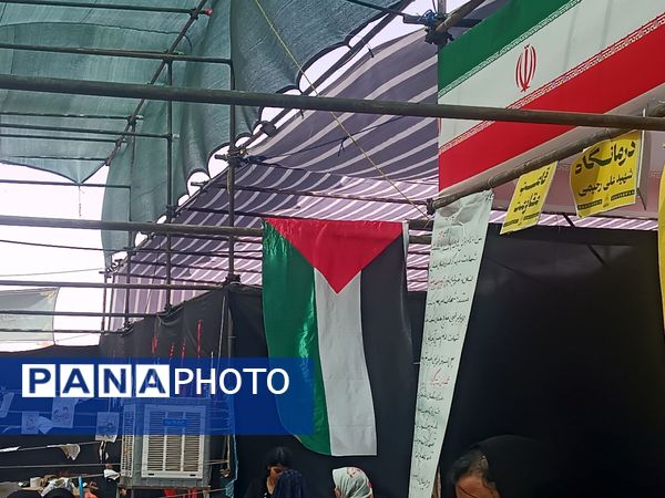 موکبی با رنگ و بوی مقاومت و شهادت 