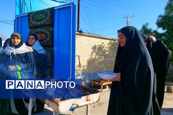  استقبال از شهدای گمنام در دبیرستان فرهیختگان شهرستان باشت