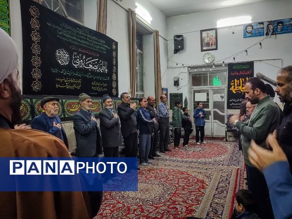 مراسم عزاداری شهادت حضرت زهرا (س) در شهر رباط‌سنگ  