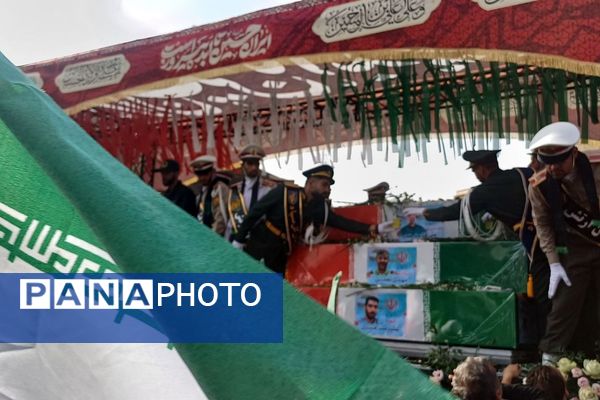 تشییع پیکر شهدای اقتدار در تهران ایران
