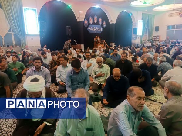مراسم نخستین سالگرد شهادت شهدای خدمت در مسجد الهادی نیشابور 