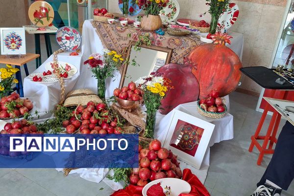 بازدید معاون پرورشی و فرهنگی ادارهکل شهرستانهای استان تهران از جشنواره انار در هنرستان امالبنین ورامین