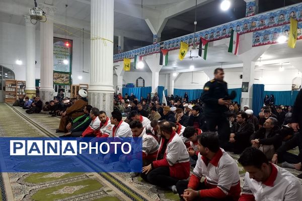 مراسم گرامیداشت شهادت سید حسن نصرالله در مسجد جامع آشخانه 