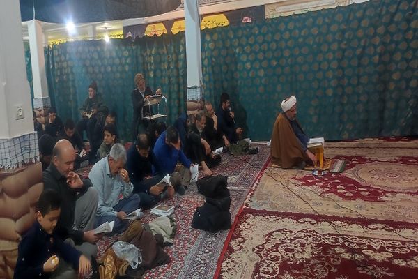 مراسم احیای شب بیست و سوم ماه مبارک رمضان در مسجد سید الشهدا شهرستان شیروان