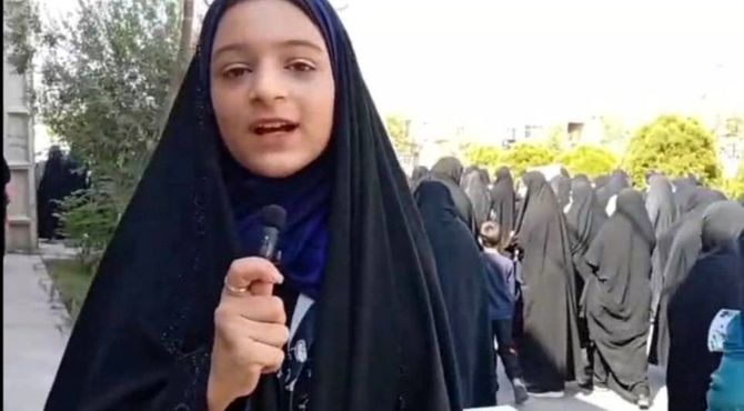 گزارش دانش آموز خبرنگار بافق از راهپیمایی مردم در حمایت از غزه