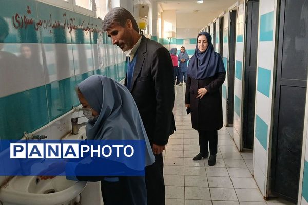 بازدید از مدارس ملارد جهت تأکید بر بهداشت و تجهیزات ورزشی