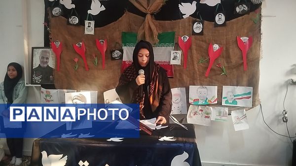 سالگرد شهادت سردار دل‌ها در مدرسه مهندس رحمان فرد ناحیه ۱ مشهد مقدس
