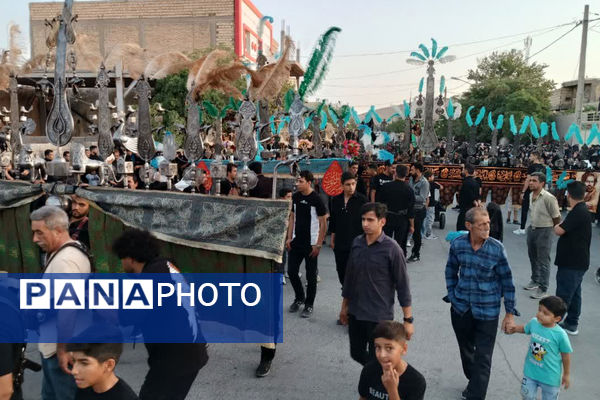 بانگ چاووش محرم و لبیک یاحسین در شهر بهمن