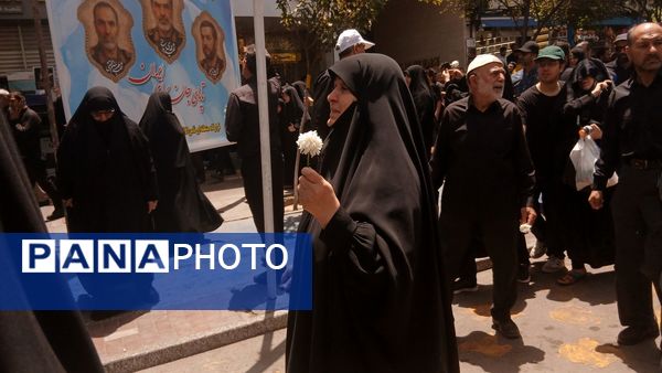 تشییع پیکر مطهر شهید سردار محمد کاظمی و تعدادی از شهدای جنگ تحمیلی در مشهد