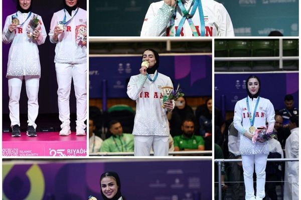 افتخارآفرینی بانوان ایران در ریاض با کسب ۶ طلا در 7 روز
