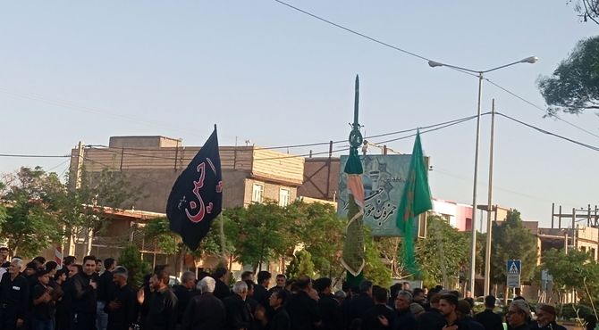 مراسم زنجیر زنی در عشق آباد