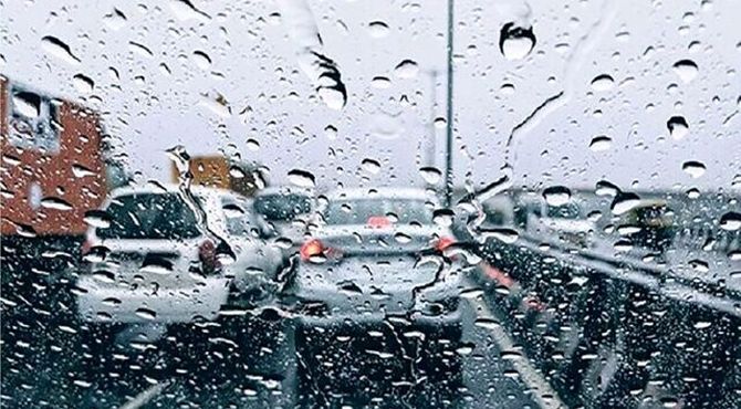 برف و باران در محورهای ۶ استان