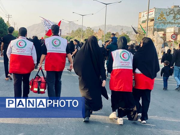 پیاده روی جاماندگان اربعین در کاشمر