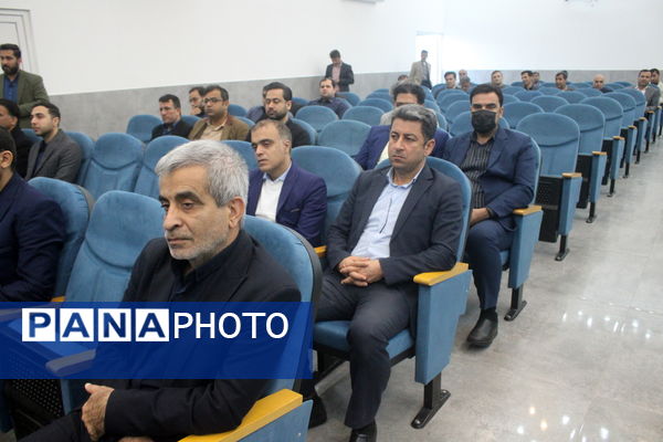 مراسم استقبال از شهید گمنام در اداره‌کل آموزش و پرورش استان بوشهر